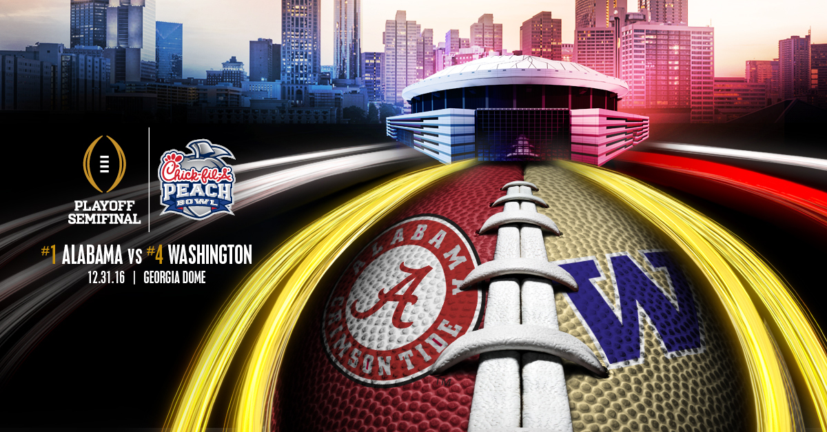 Alabama and Washington prepare for Chick-fil-A Peach Bowl ...